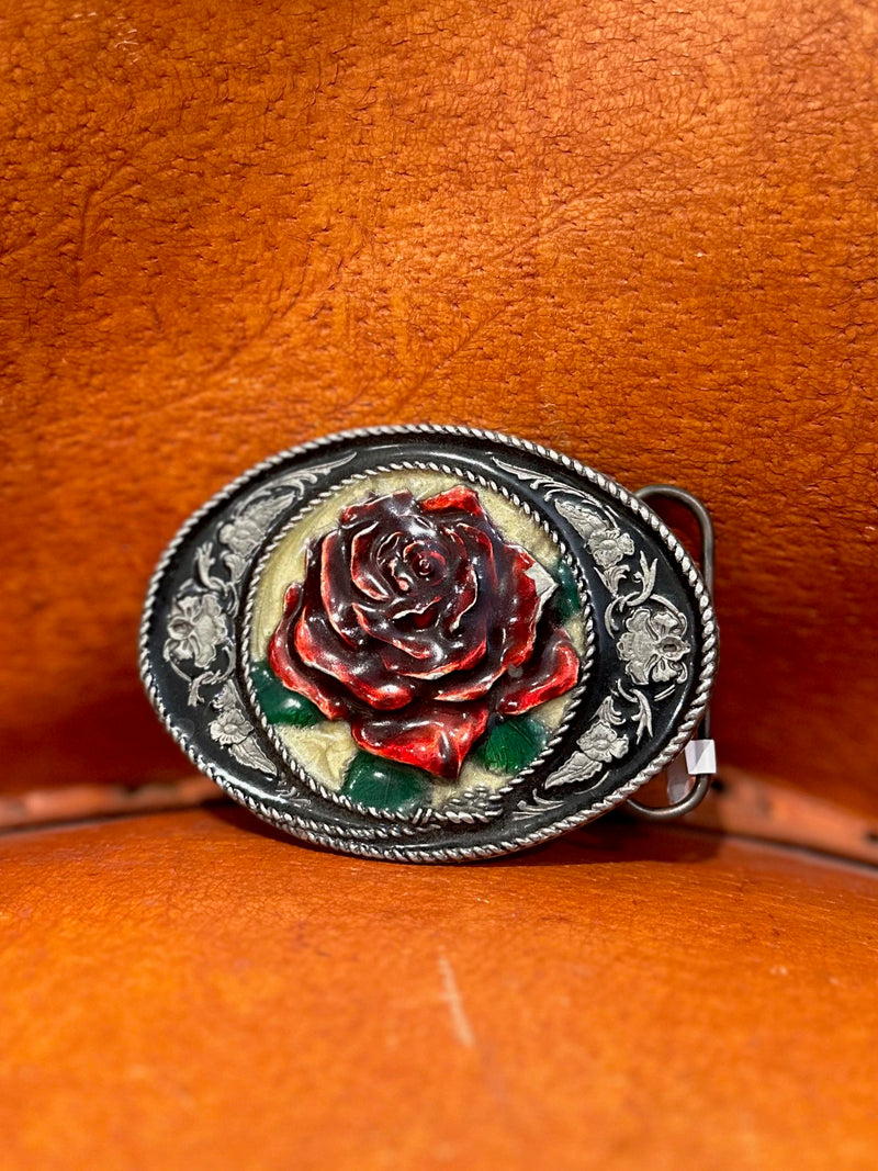 Rose Belt Buckle - Siskiyou