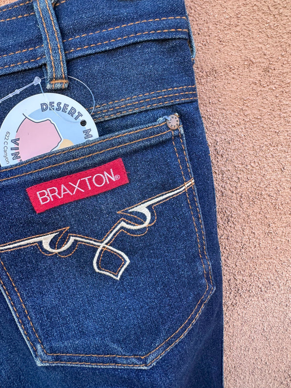 90's Braxton Dark Wash Jeans with Stretch - 31 - as is