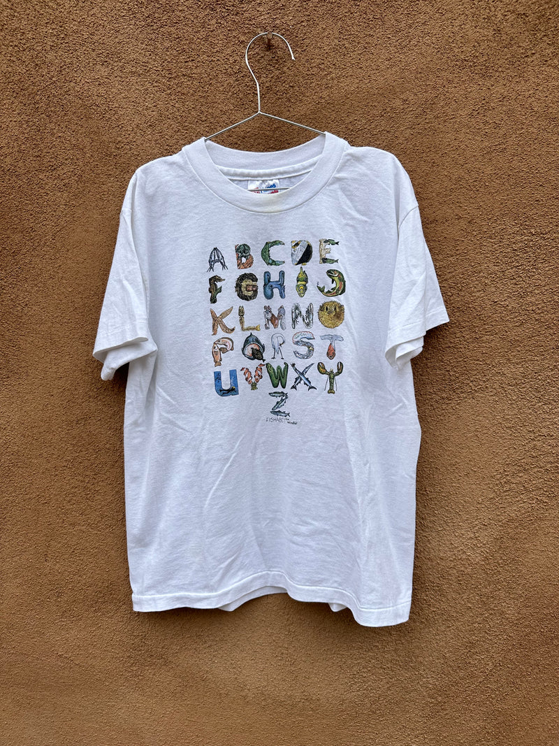 1989 Kids A,B,C's Animal Tee