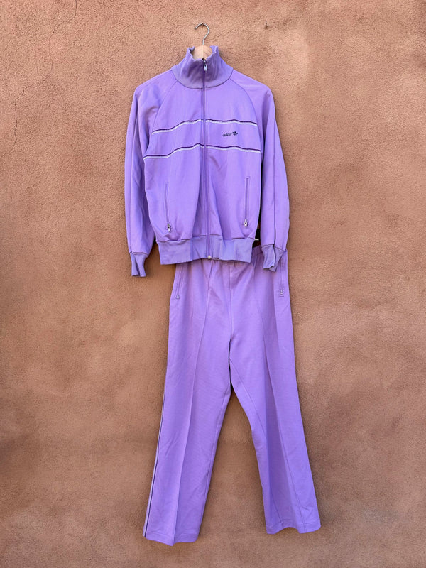 Violet 1980's Adidas Track Suit