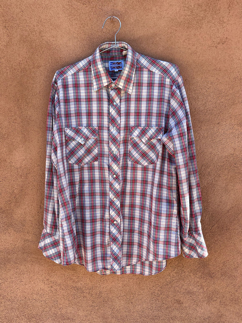 1980's Pardners Western Pearl Snap Plaid Shirt