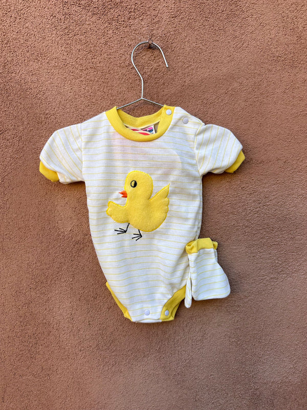 Kid's Duck Onesie 1970's - 12m