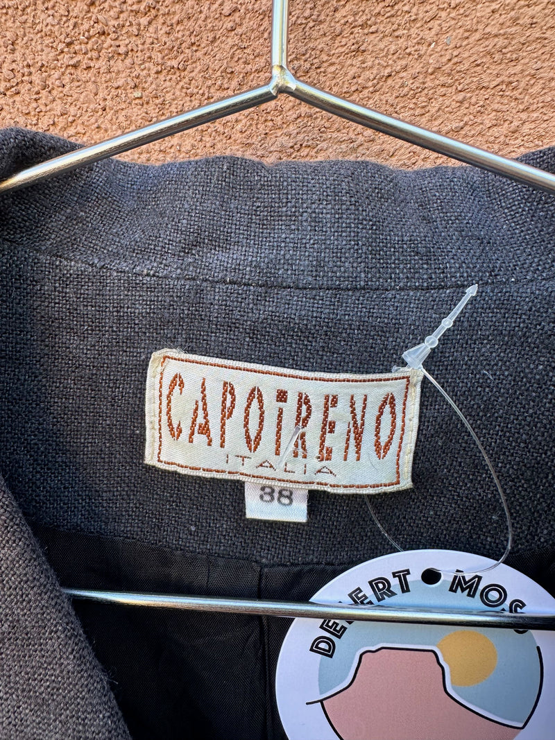 1980's Linen Capotreno Italia Top - 38