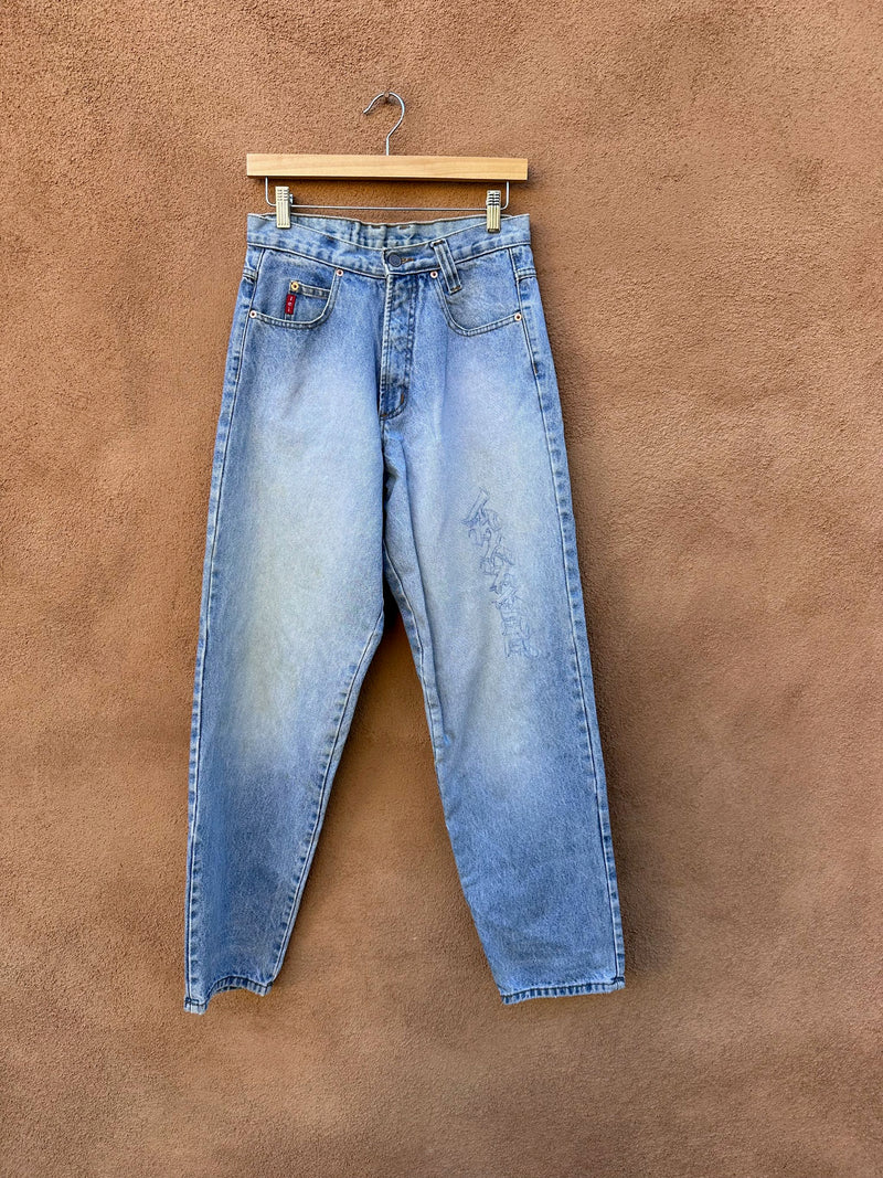 90's L.E.I. Jeans with Old Engligh "Diana" - 11