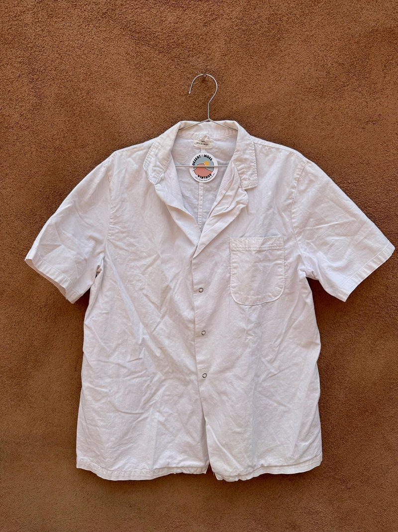 White Cotton Naval Issue Mess Hall Shirt