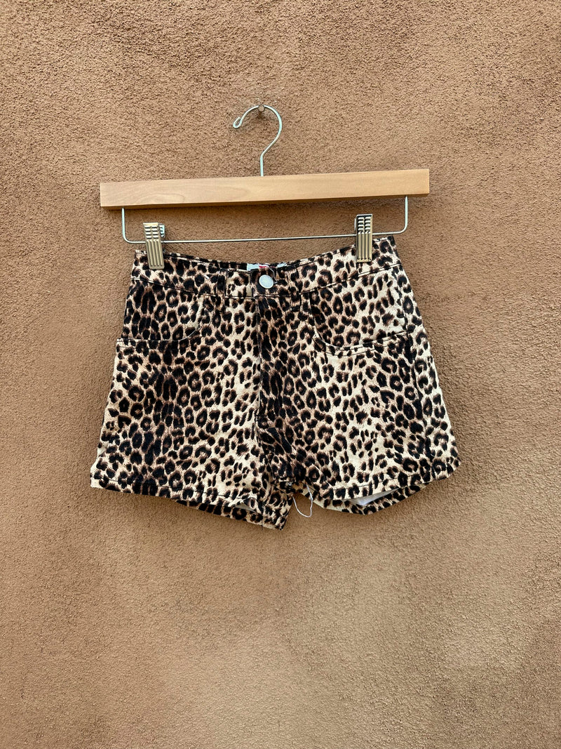 90's Cheetah Print Short Shorts by Venus, 22 Waist