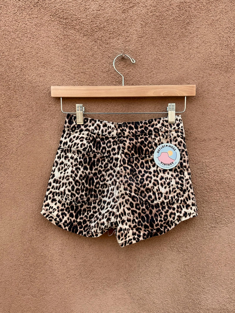 90's Cheetah Print Short Shorts by Venus, 22 Waist