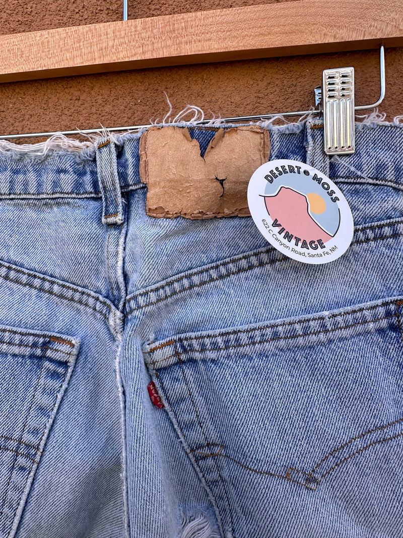 Totally Thrashed 1980's Levi's 505's - Natural Wear - 26