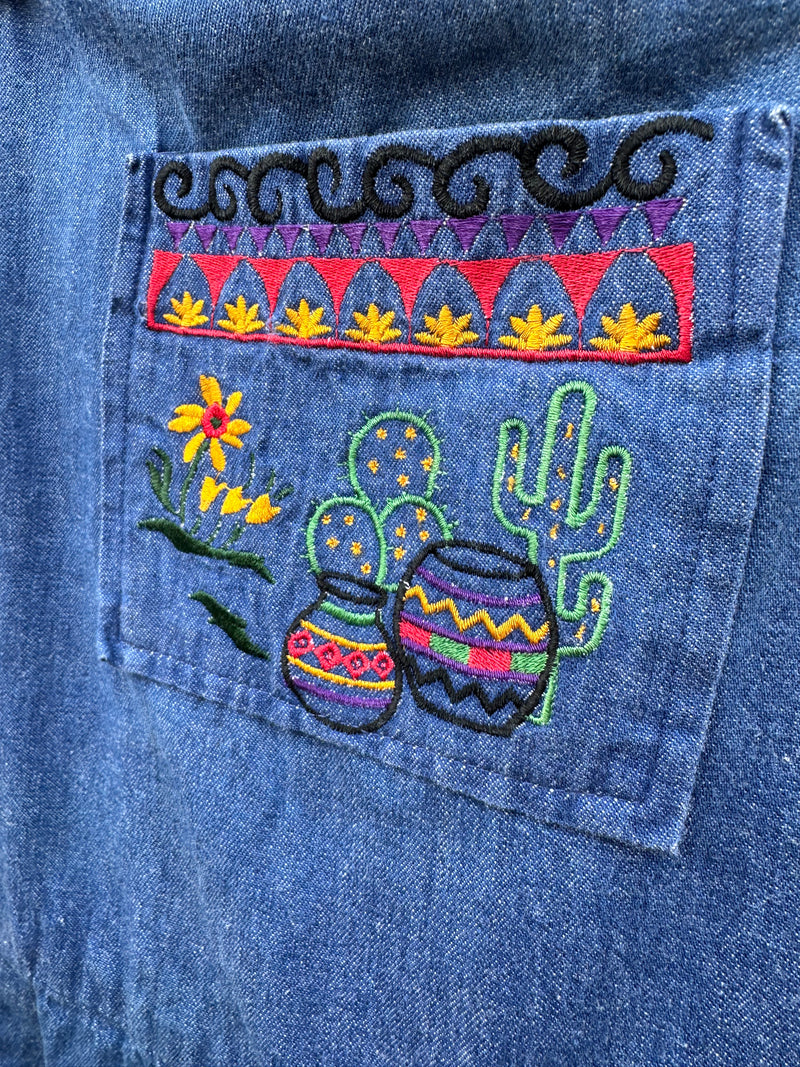 Go Vicki! Denim Southwest Theme Dress