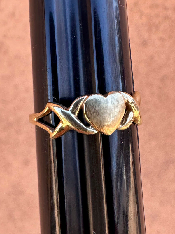 10K Gold Heart Ring