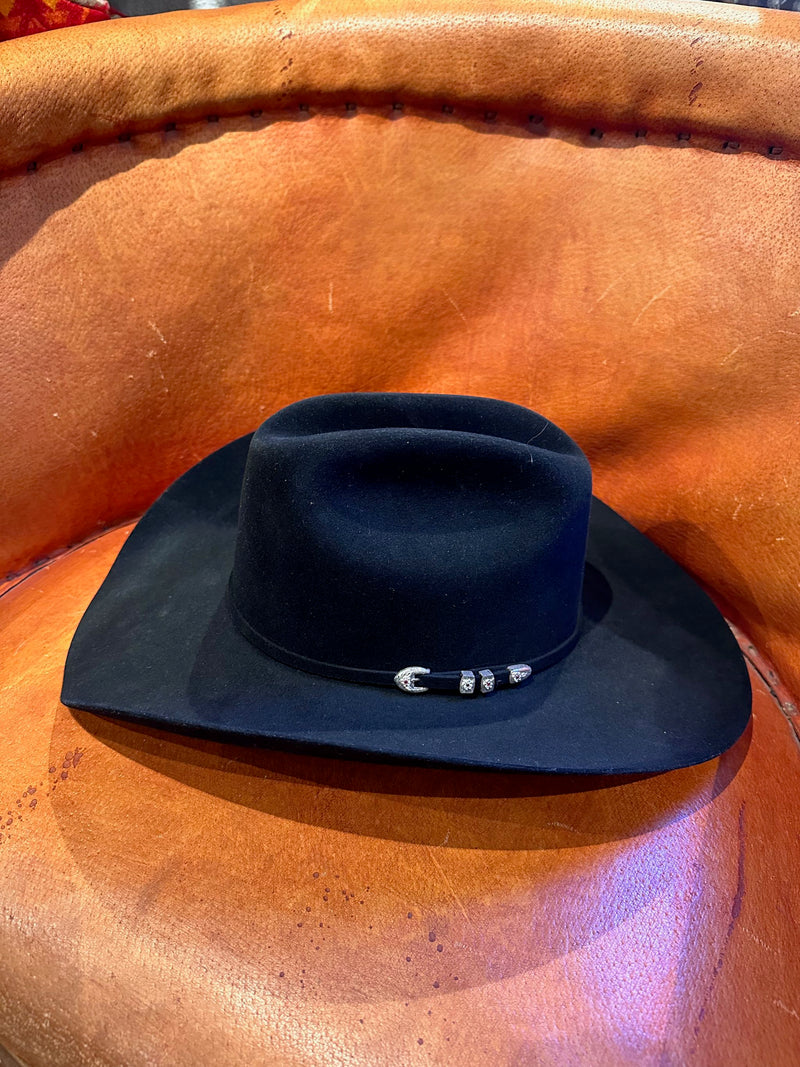 Resistol Black Suede Eight Cowboy Hat - 7 1/4