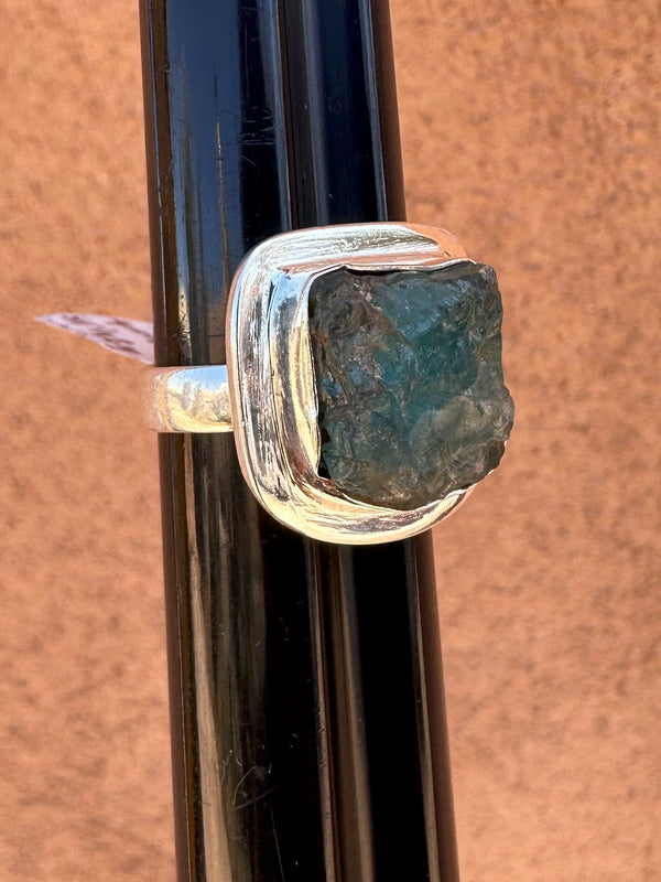 Raw Aquamarine Sterling Silver Ring