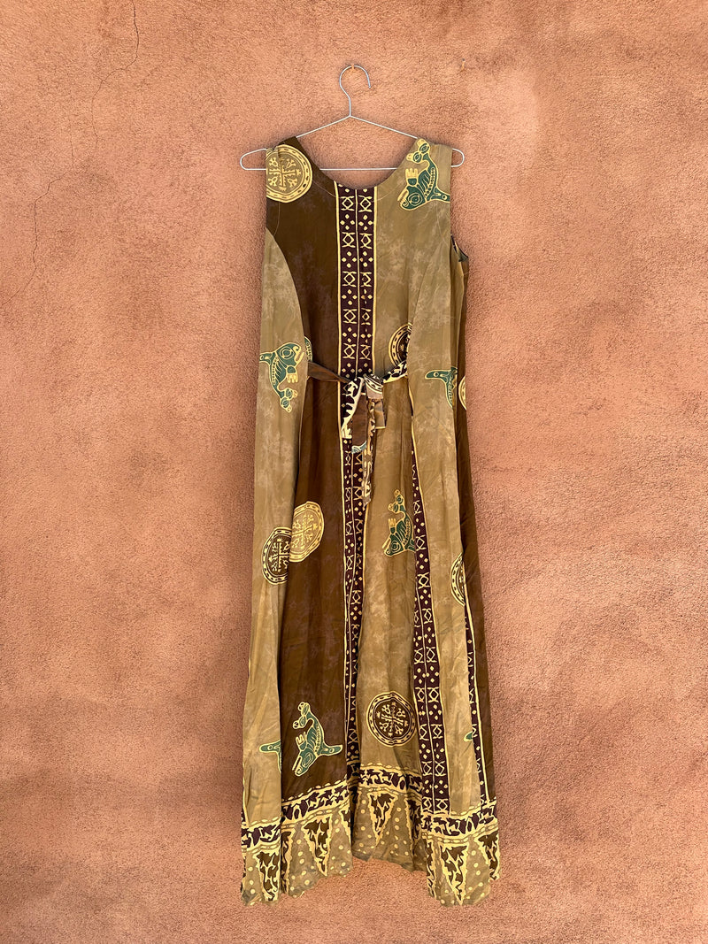 Long Indonesian Batik Dress