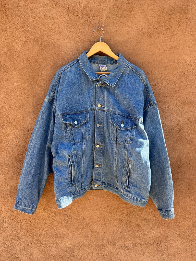 Embossed Ft. Belknap College Denim Jacket