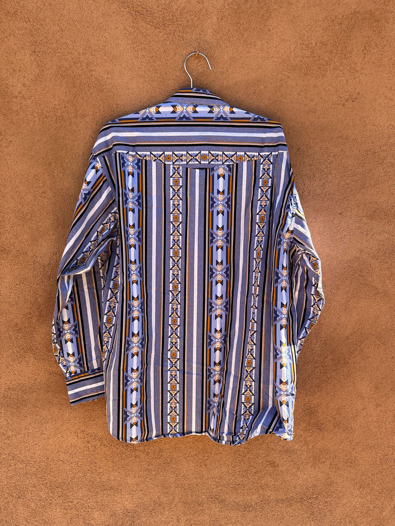 Violet Roper Rodeo Shirt with Southwest Geometric Patterns