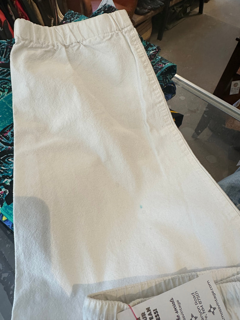 Peter B. Beach Patrol White Baggy Pants - as is