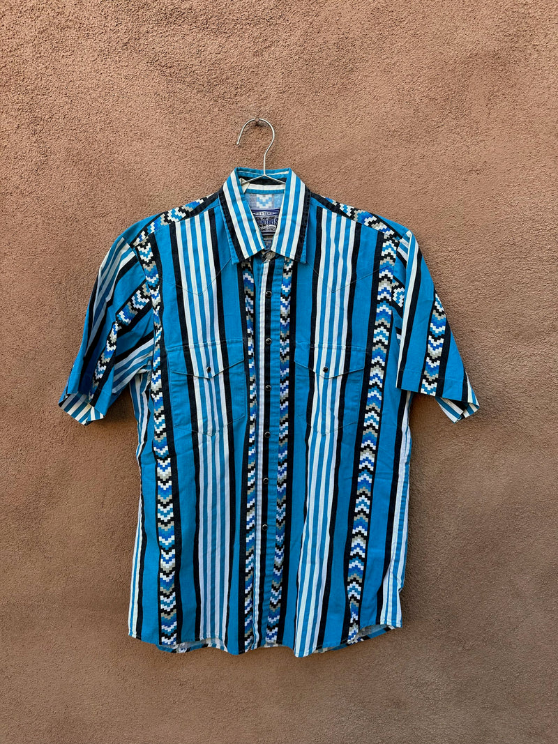 Blue & Black Southwest Stripe Western Essentials by Karman