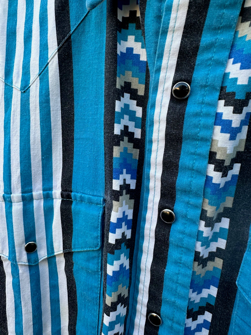 Blue & Black Southwest Stripe Western Essentials by Karman