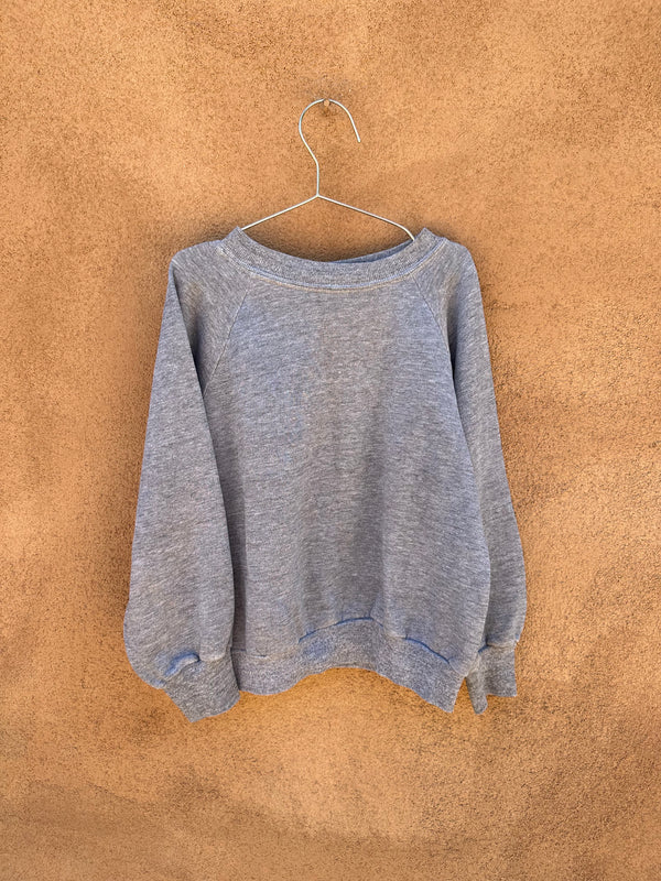 Small Heather Gray Sweatshirt 1980's Era