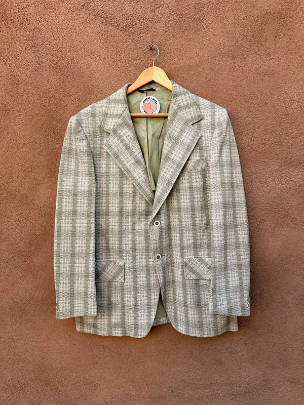 1960's Green & White Lee-Wald Blazer