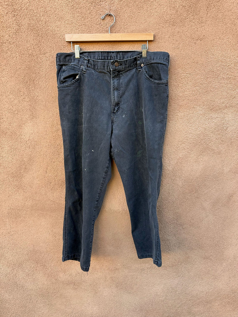 1980's Black Harband Artist Jeans 38 x 30