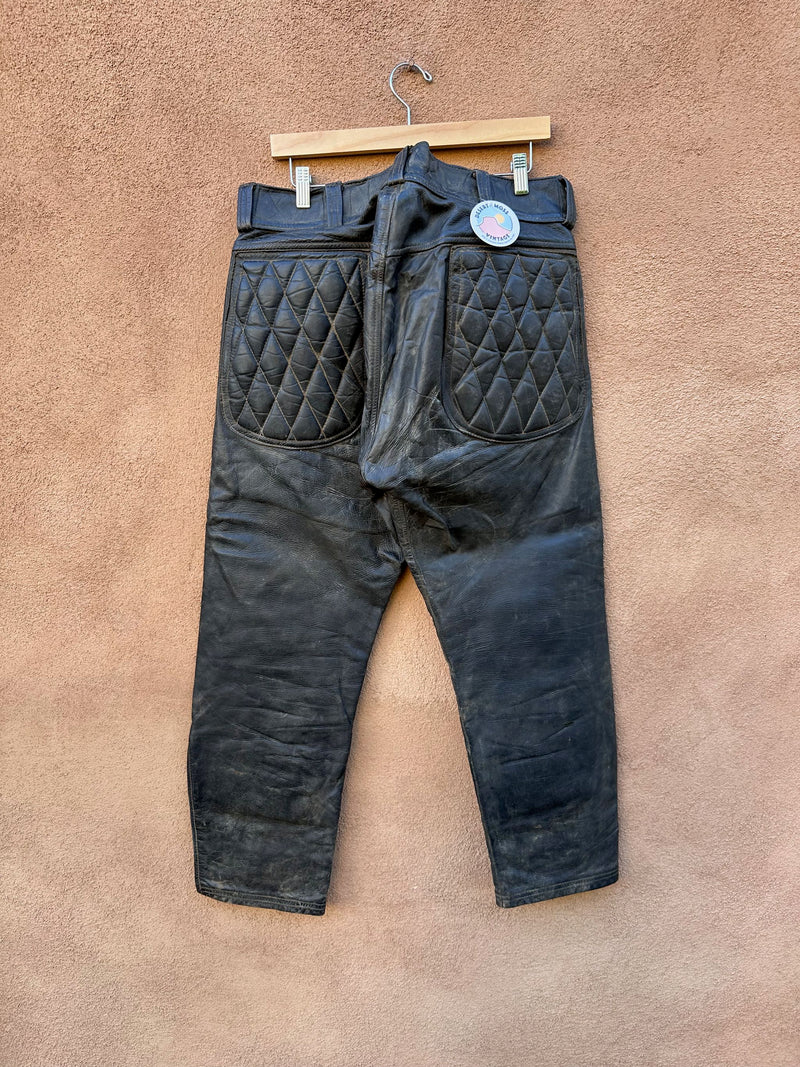 1960's Langlitz Leathers Padded Competition Pants