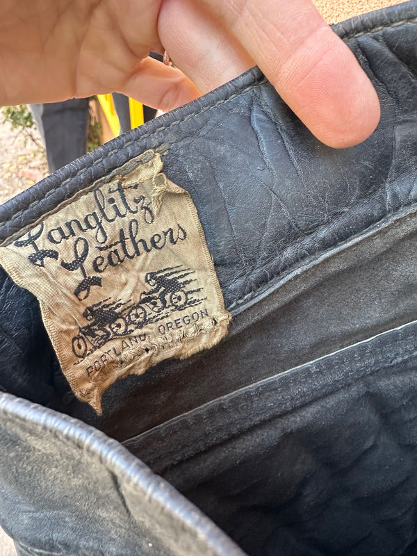 1960's Langlitz Leathers Padded Competition Pants