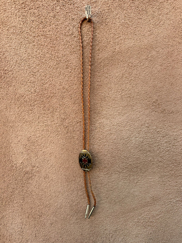 Gold (Color) Southwest Concho Bolo Tie