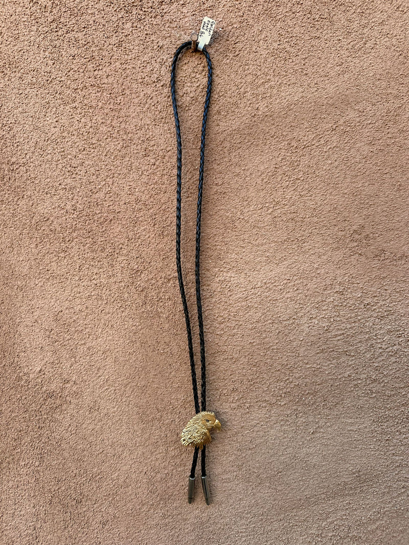 Golden Eagle Head Bolo Tie