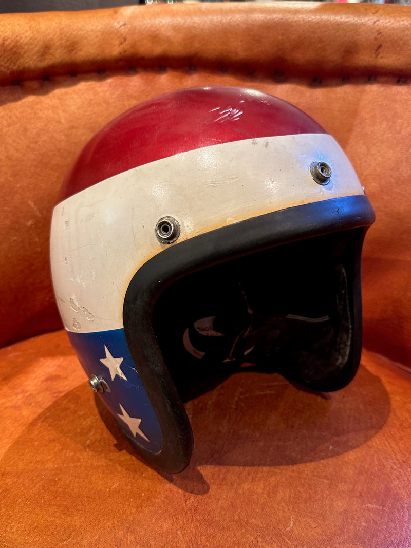 1960's Open Face Captain America/Easy Rider Helmet