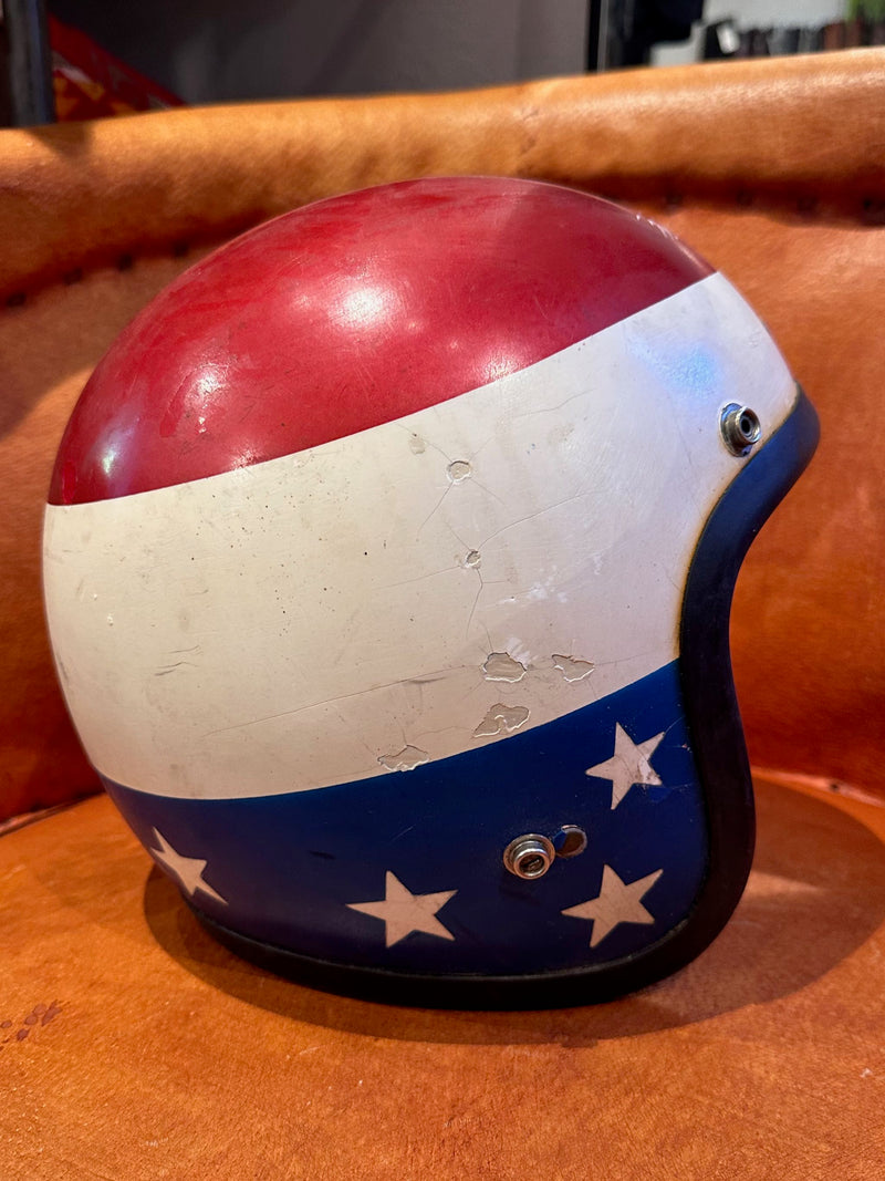 1960's Open Face Captain America/Easy Rider Helmet