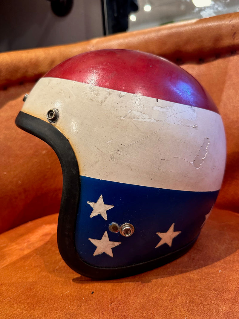 1960's Open Face Captain America/Easy Rider Helmet