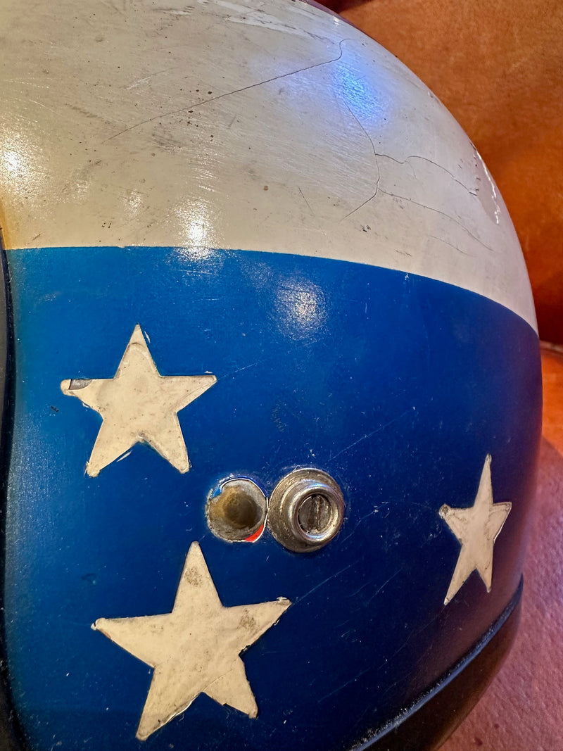 1960's Open Face Captain America/Easy Rider Helmet