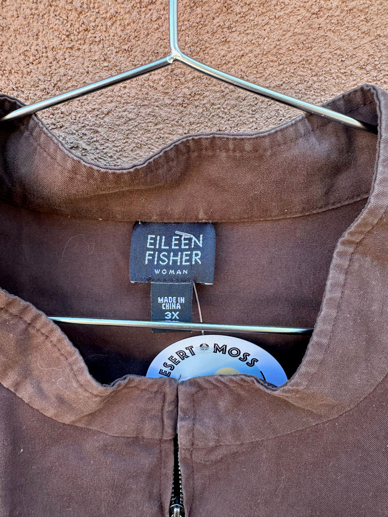 Brown Eileen Fisher Jacket - 3X