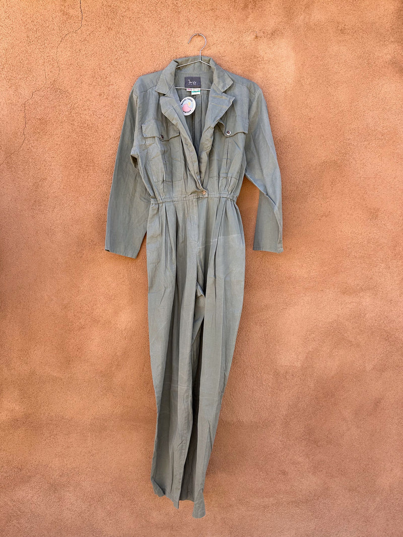 1980's Sage Jumpsuit by Foxy Lady