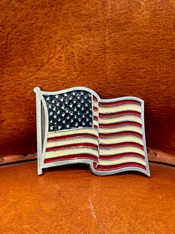 American Flag Belt Buckle