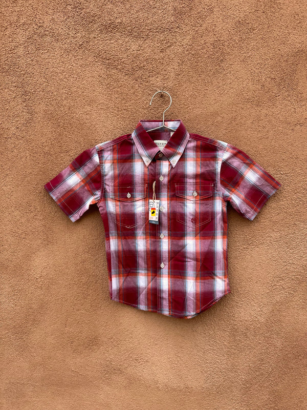 Boys 6-7 Roper Plaid Short Sleeve Shirt