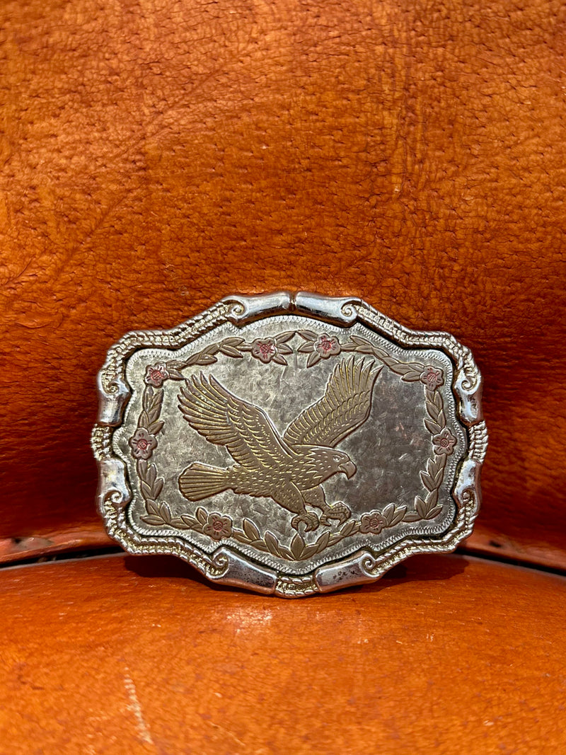 Rockmount Ranchwear Eagle with Copper Roses Belt Buckle