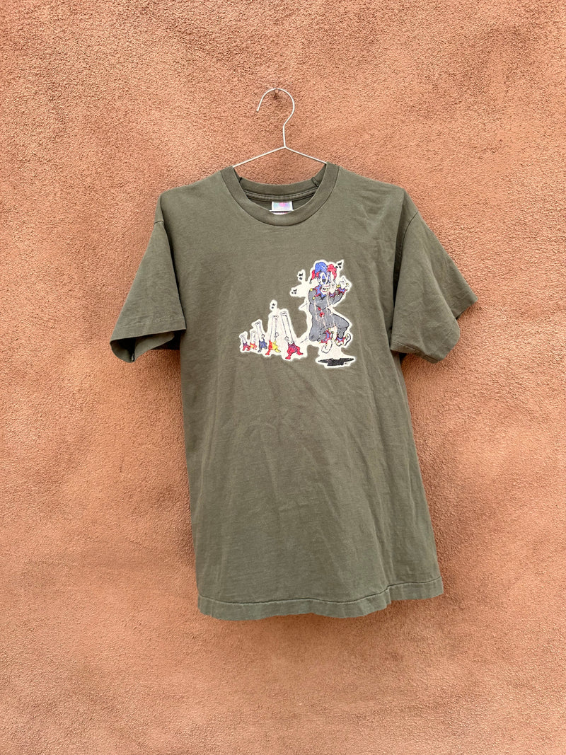 Graffix 90's Bong Clown T-shirt - as is