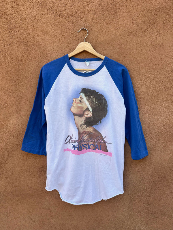 Olivia Newton John "Physical" 1982 US Tour T-shirt - Raglan