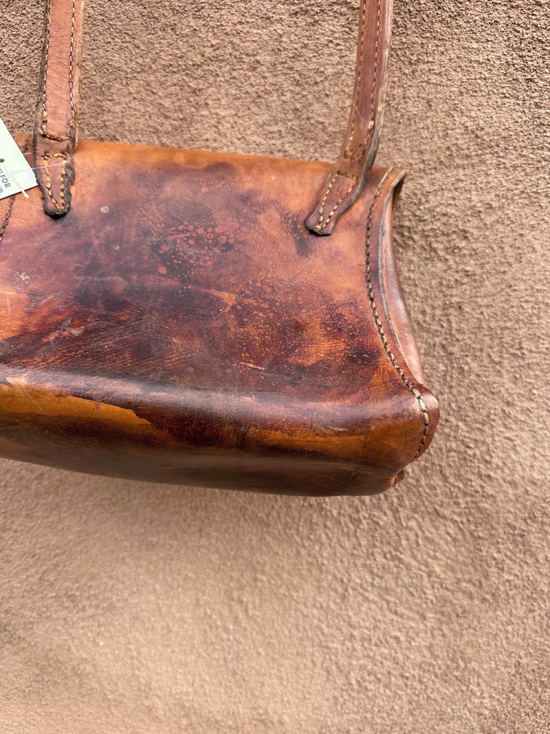 Brown Cowhide Leather Purse