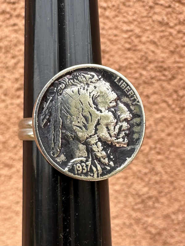 Betty Yellowhorse Ring - Buffalo Nickel