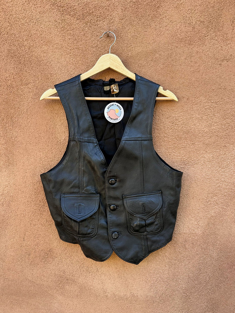 Redman Leather 1960's Pocket Vest