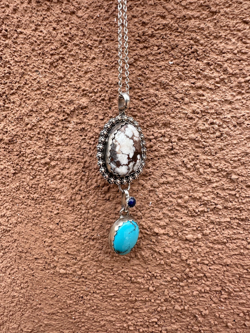 Betty Yellowhorse Turquoise & Buffalo Nickel Necklace