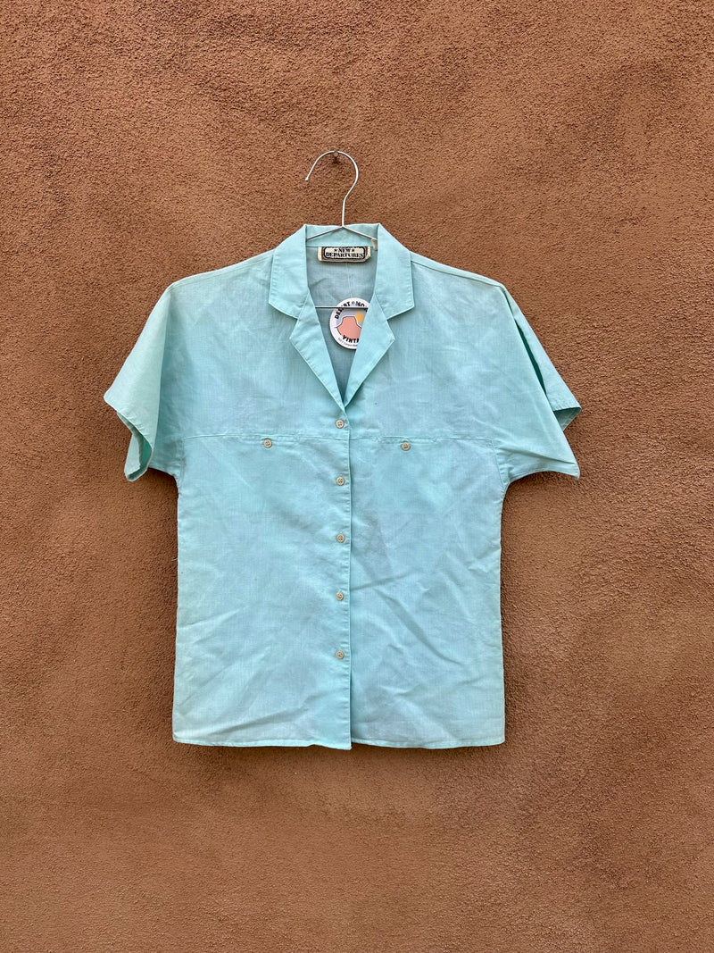 New Departures Seafoam 90's Blouse