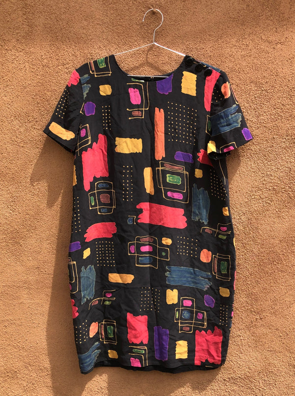 80's Maggie London Silk Dress