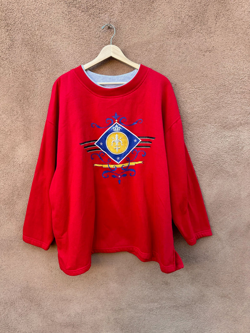 Red Jaclyn Smith Sweatshirt - 2XL