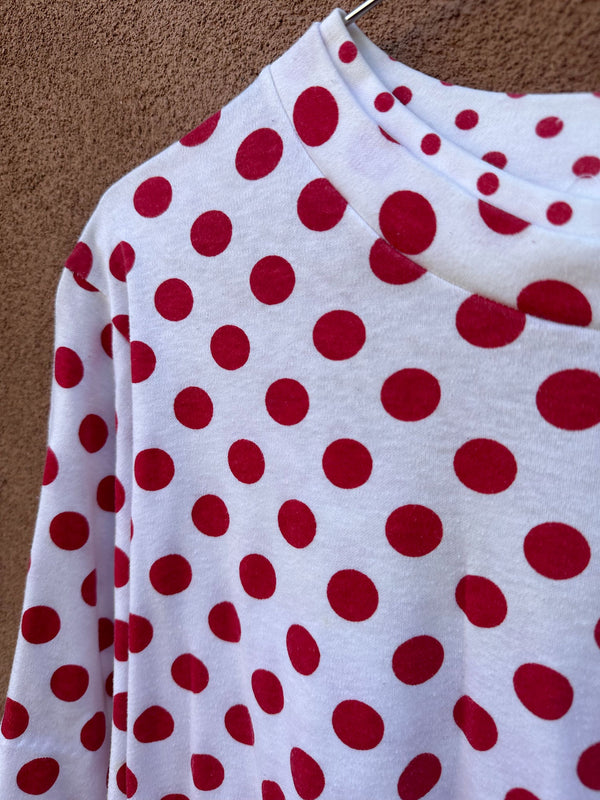 Physical Attraction Red Polka Dot Top