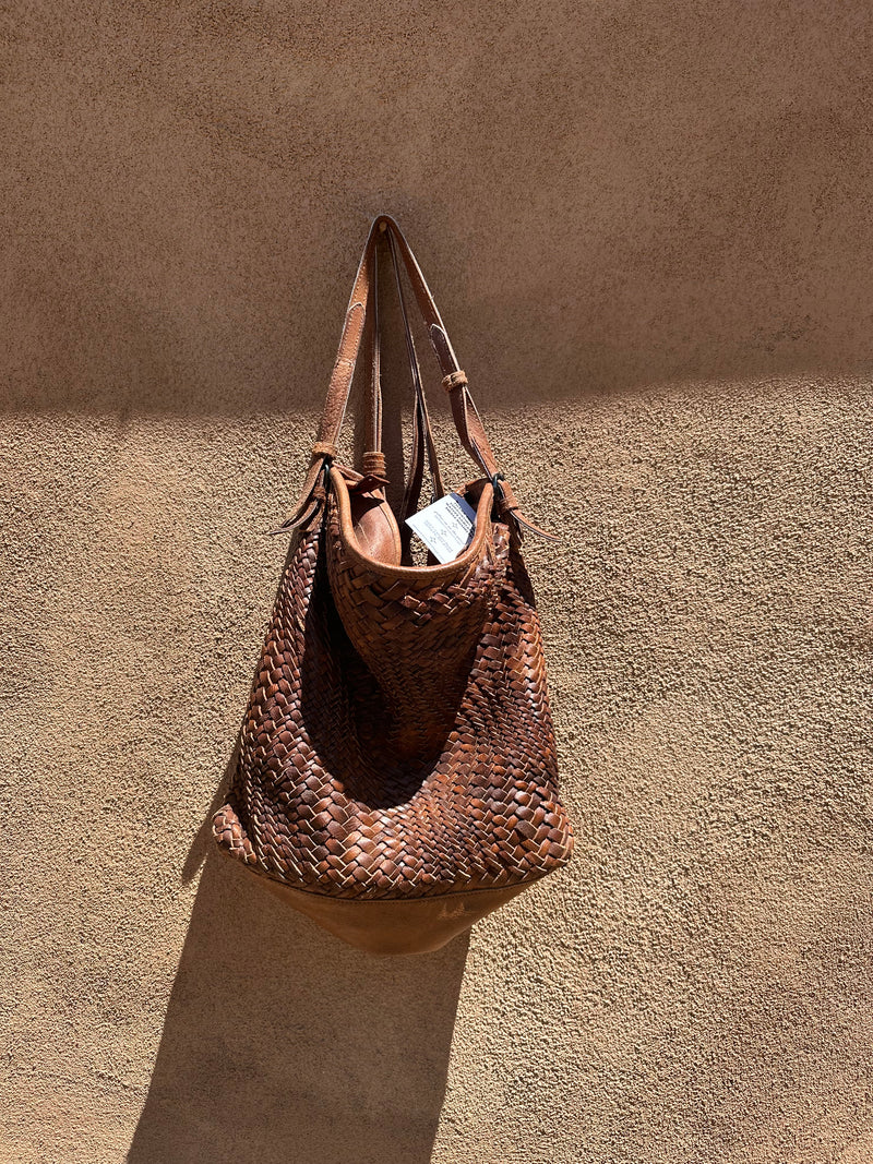 Woven Leather Purse by Soft Surroundings