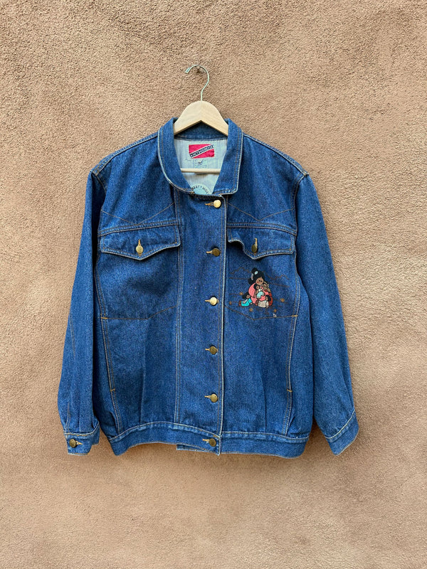 Denim Jacket by Anthonys with Hand Painted Storyteller